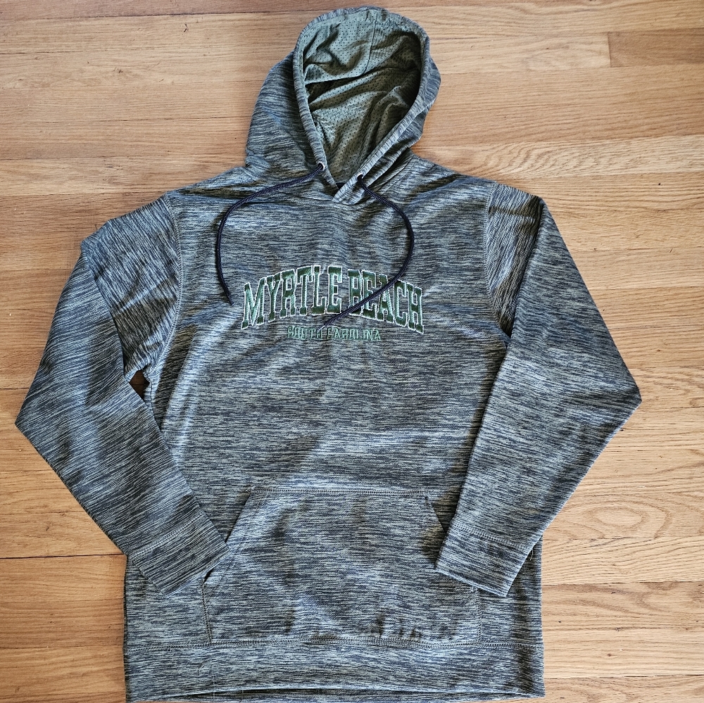 Myrtle Beach Pullover Green Hoodie Sweatshirt Women's or Unisex Size Large NWT